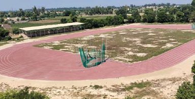 Players threw acid on the track to disrupt the state level competition at Maharaja Ganga Singh Stadium