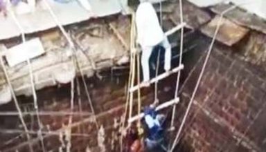 ig accident: 25 people fell due to the fall of the stepwell roof in the temple