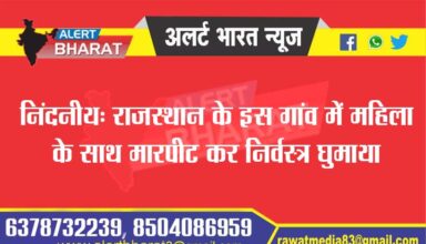 Condemnable: In this village of Rajasthan, a woman was thrashed and paraded naked