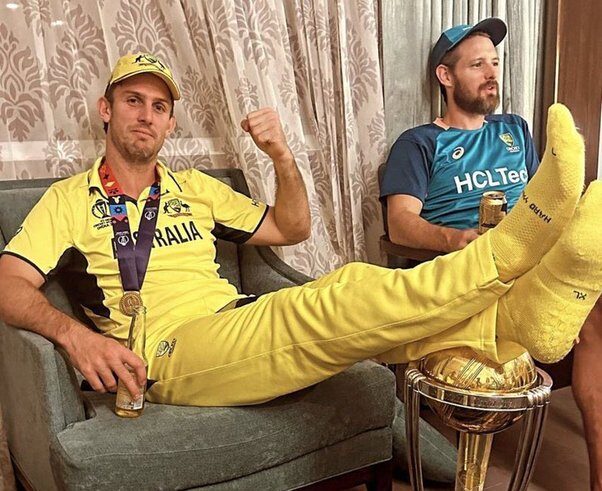 This picture of Australian cricketer Marsh created an uproar on social media