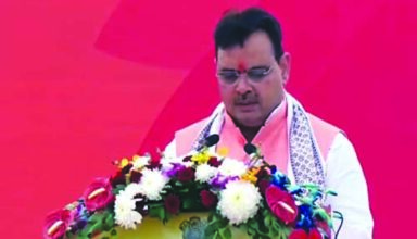 Bhajanlal Sharma took oath as the 14th Chief Minister of Rajasthan, Modi-Gehlot were present.