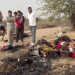खेत में बनी ढाणी में लगी भीषण आग, उजाड़ गया गरीब का आशियाना