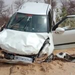 बीकानेर: अनियंत्रित होकर पलटी स्विफ्ट कार: बड़ा हादसा टला, पुलिस जुटी जांच में