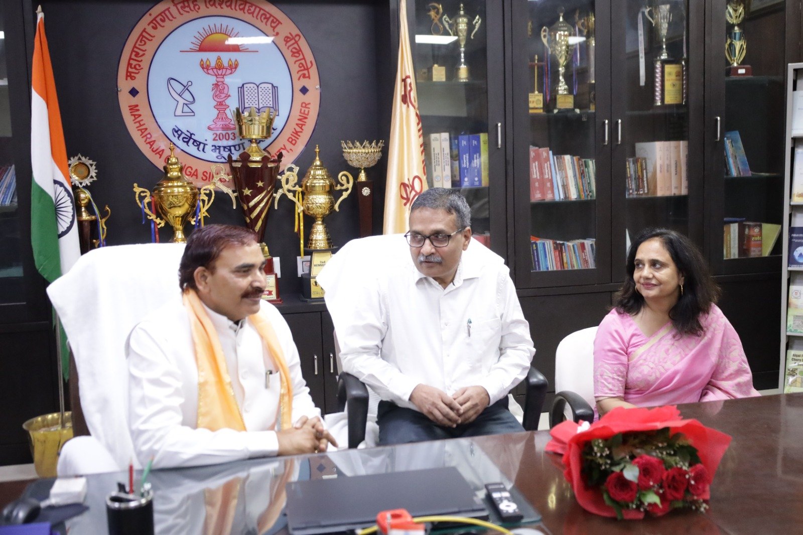 प्रो. नरसी राम बिश्नोई ने महाराजा गंगा सिंह विश्वविद्यालय के कुलगुरु का पदभार किया ग्रहण