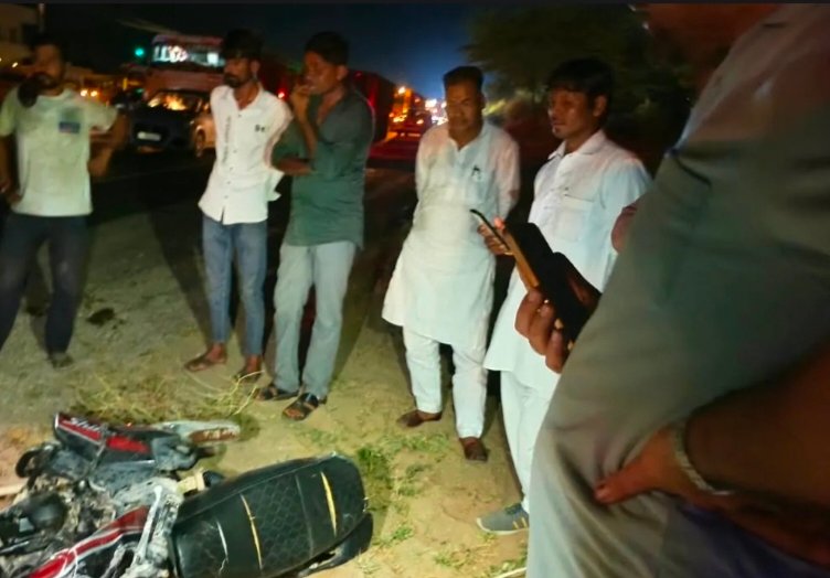 उदयरामसर बायपास पर दर्दनाक हादसा: एक ही बाइक पर सवार तीन चचेरे भाइयों की मौत